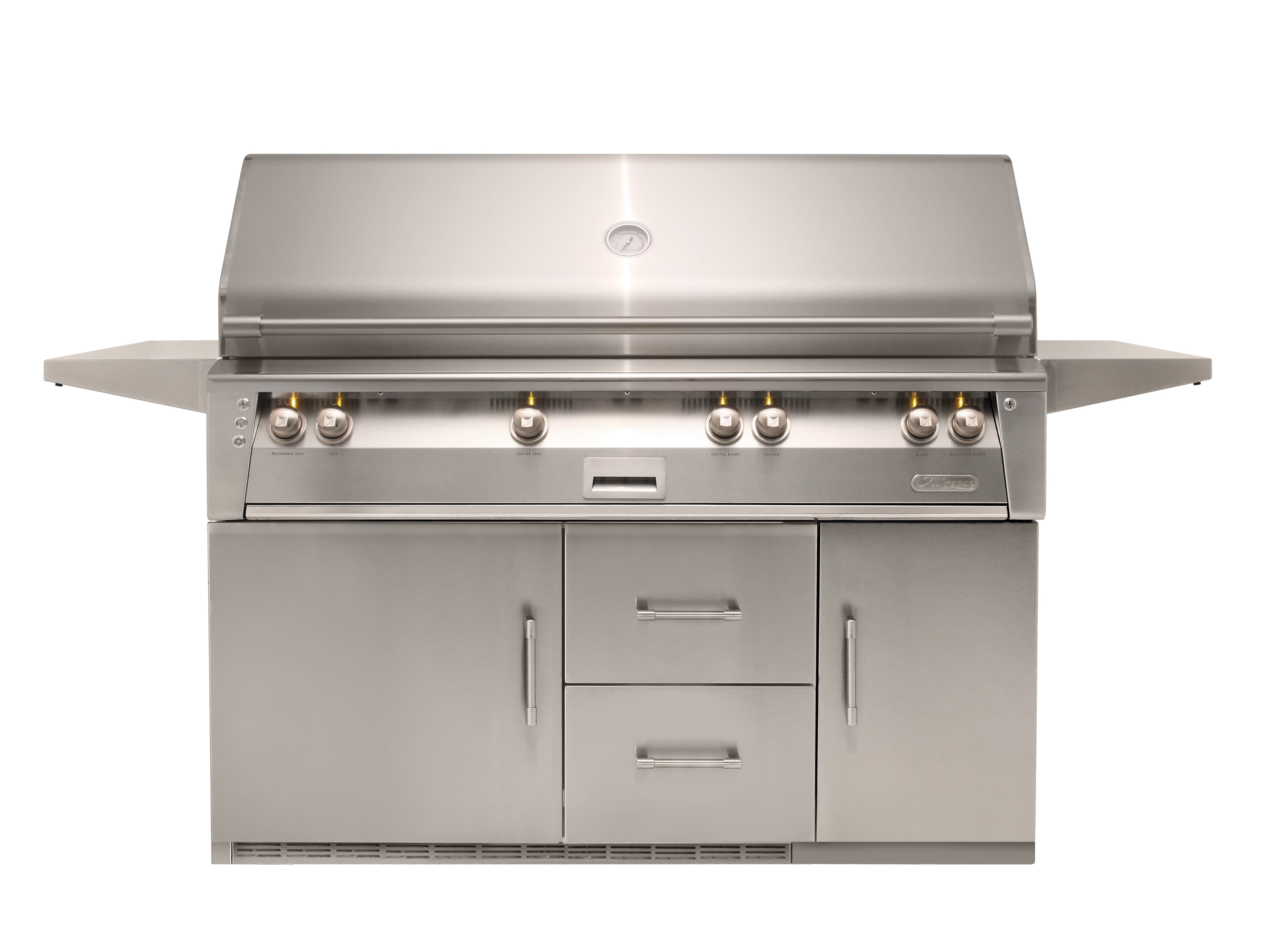 Alfresco ALXE 56" Luxury All-Grill on Refrigerated Base