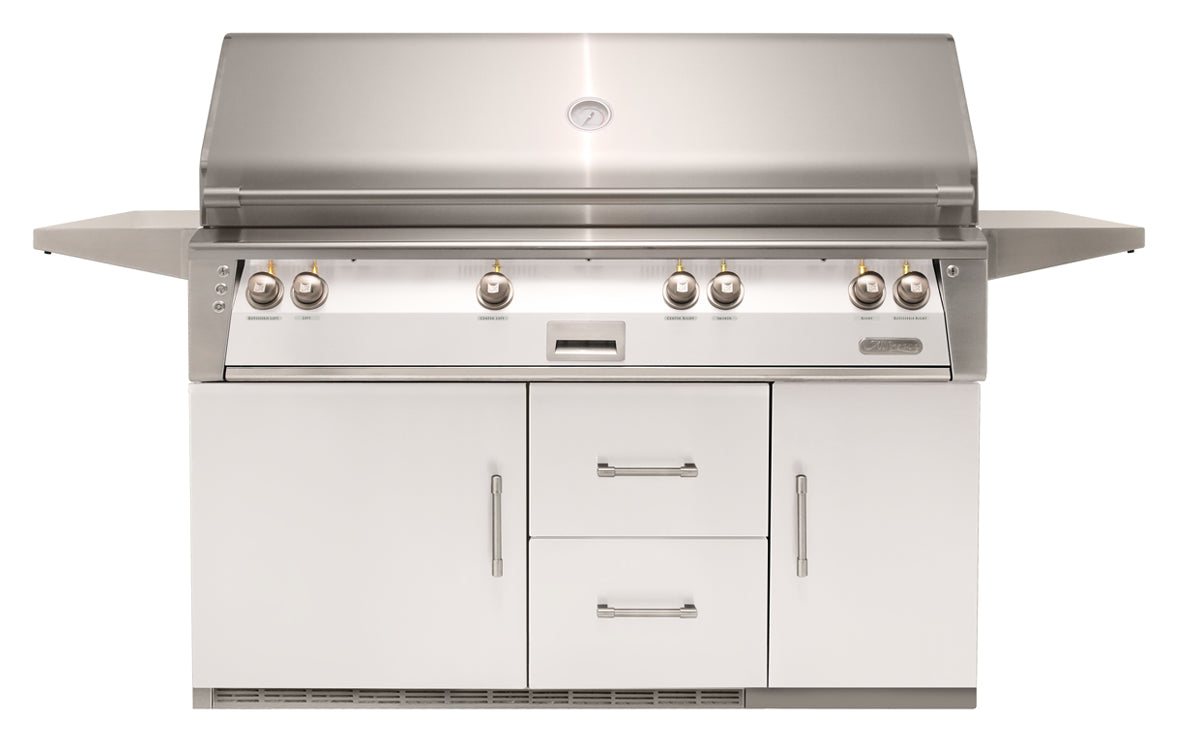 Alfresco ALXE 56" Luxury All-Grill on Refrigerated Base