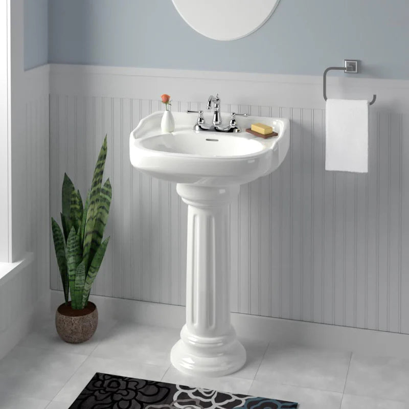 MAGNUS HOME PRODUCTS Dawson 100 Vitreous China Pedestal Sink