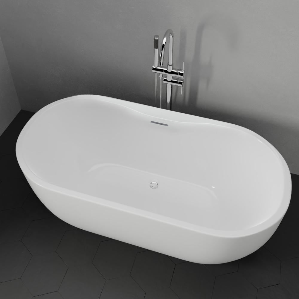 MAGNUS HOME PRODUCTS Foster Acrylic Freestanding Tub With Insulation