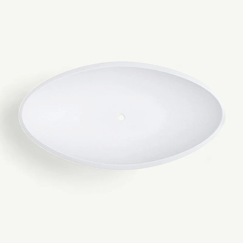 MAGNUS HOME PRODUCTS Hartland Solid Surface Stone Resin Freestanding Bathtub