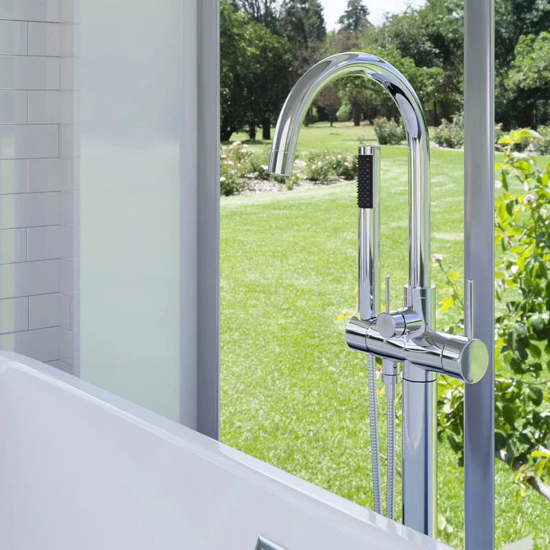 MAGNUS HOME PRODUCTS Nagoya High Flow Freestanding Tub Faucet with Hand Shower