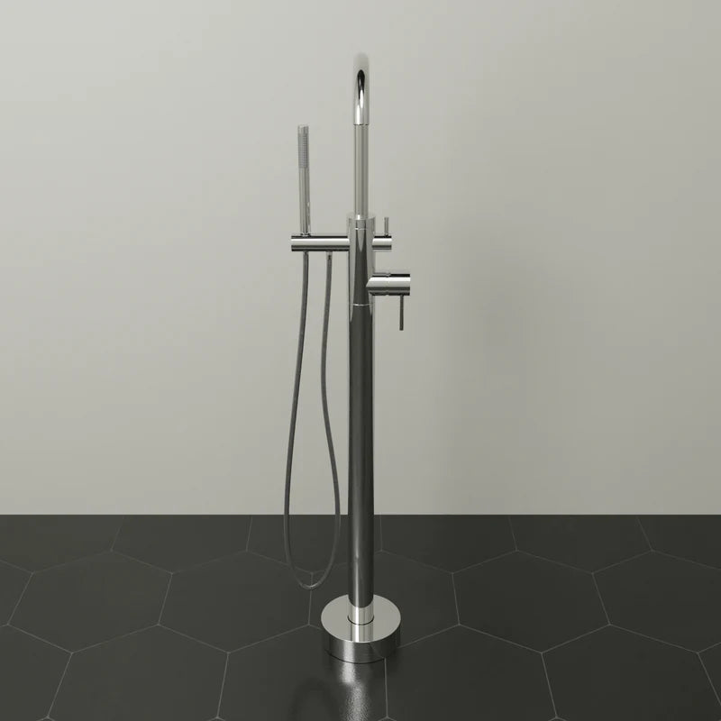 MAGNUS HOME PRODUCTS Oldham Freestanding Tub Faucet with Hand Shower