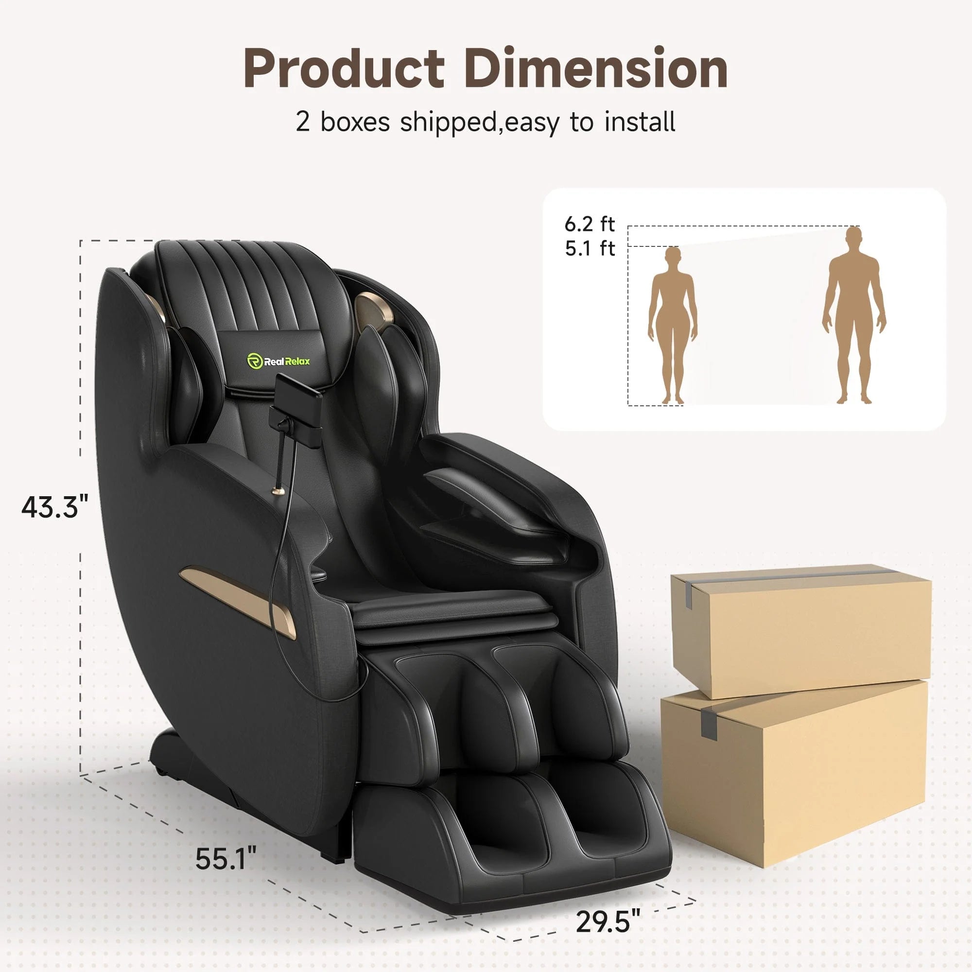 Real Relax 3D Lite Massage Chair Favor-03 2026
