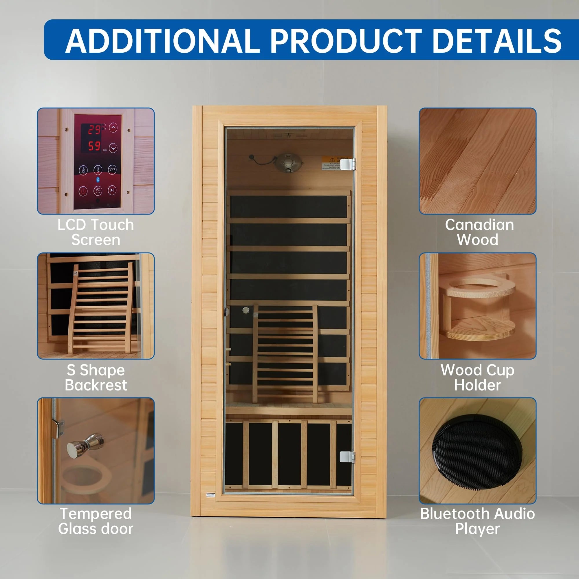 Real Relax 1-Person Far Infrared Sauna Earth