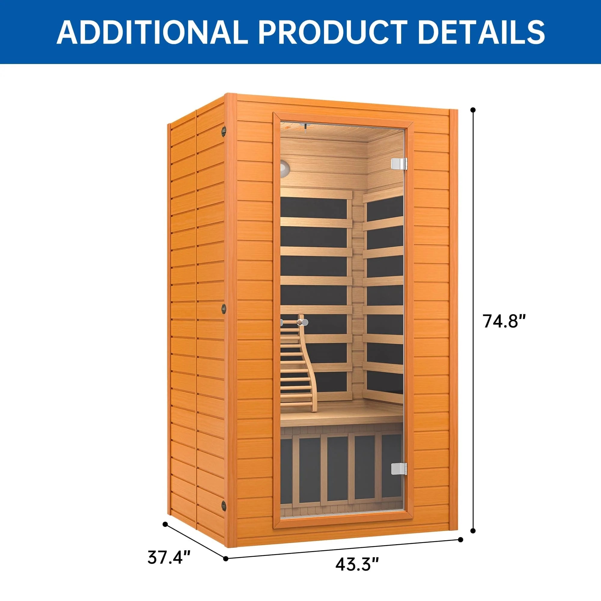 Real Relax 1-2 Person Far Infrared Sauna Earth