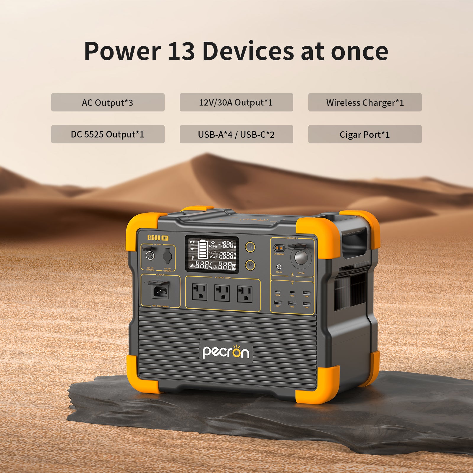 PECRON E1500LFP Portable Power Station