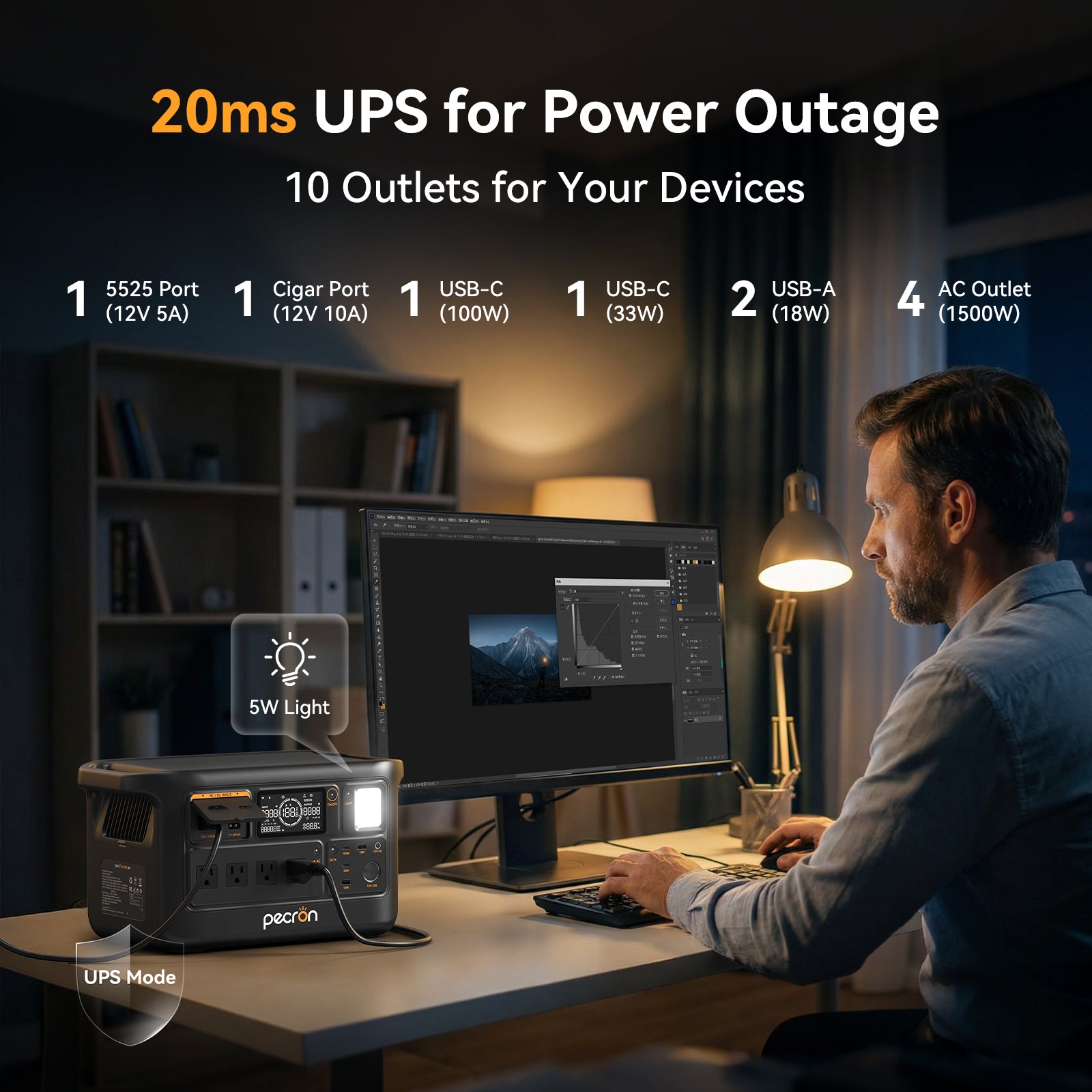 PECRON F1000LFP Portable Power Station