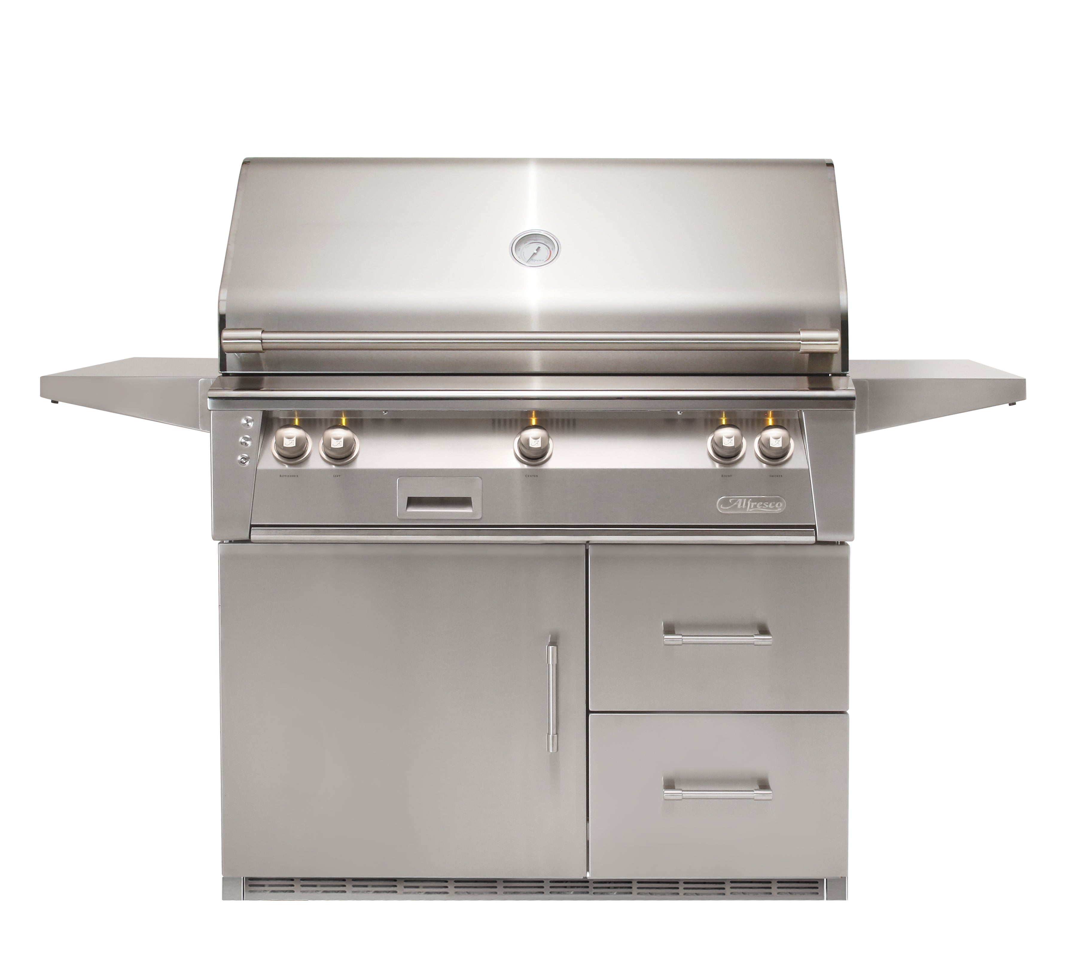 Alfresco ALXE 42" Luxury Grill on Refrigerated Base