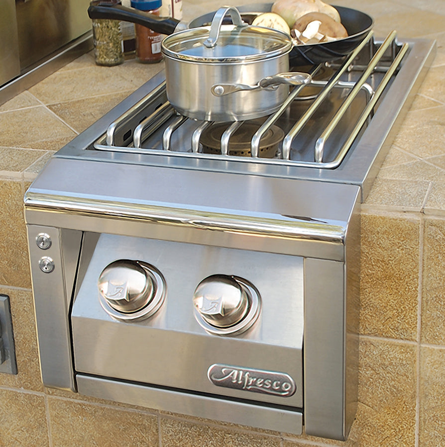 Alfresco 14" Built-In Dual Side Burner
