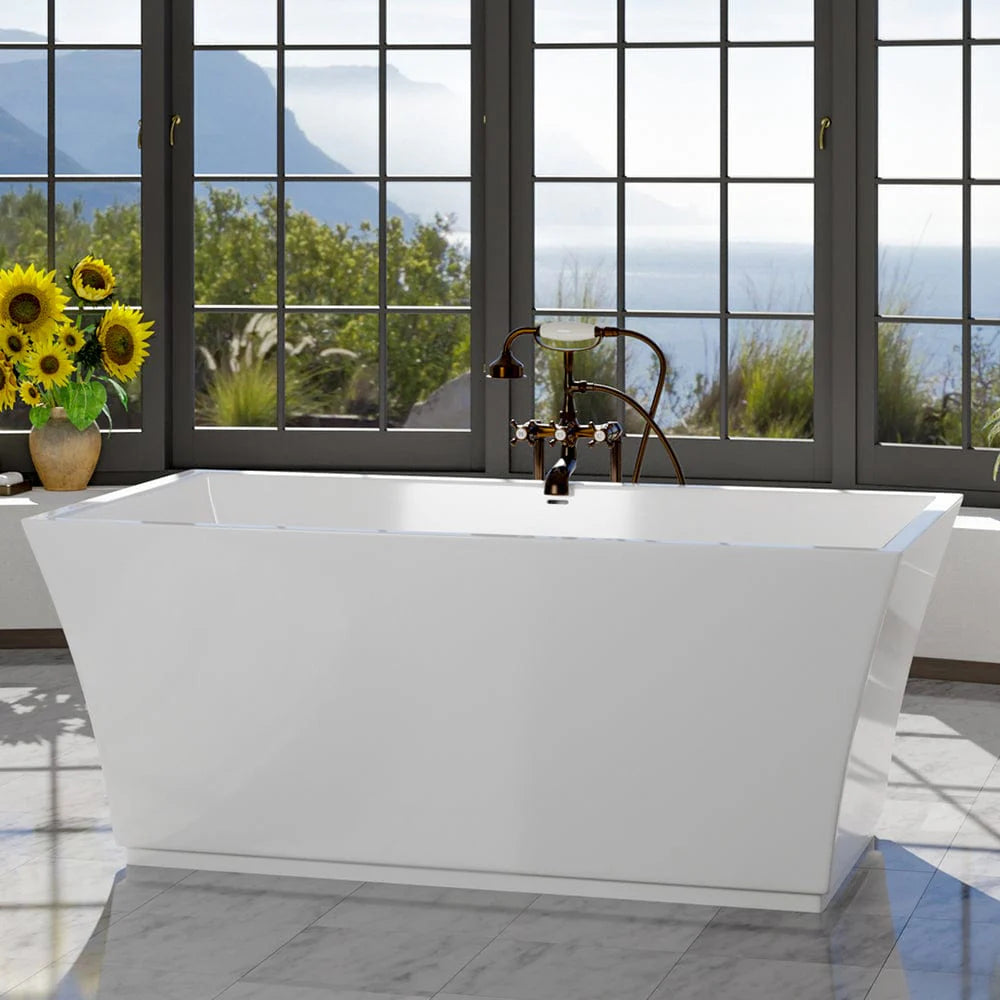 MAGNUS HOME PRODUCTS 60" Pelsey Acrylic Freestanding Tub