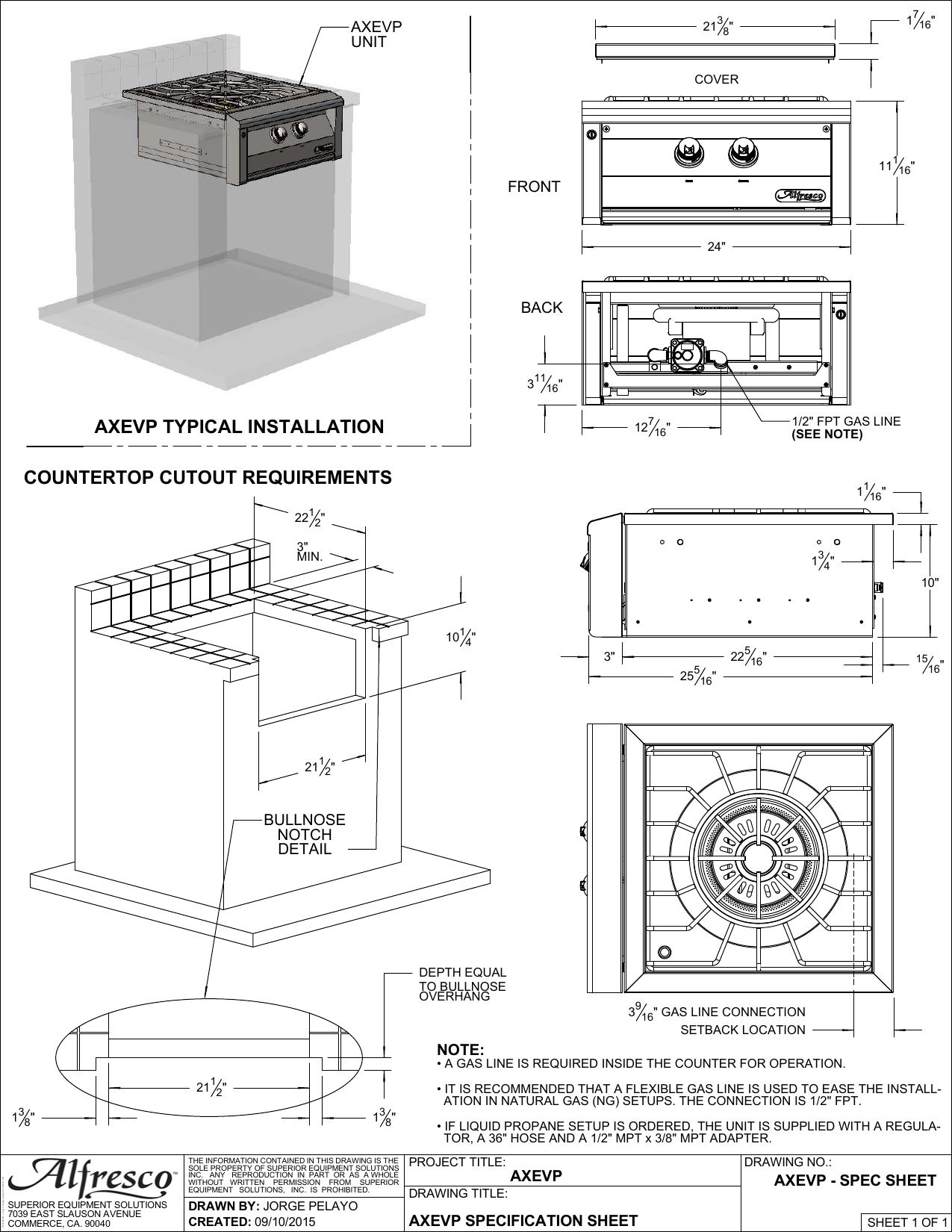 Alfresco 24" Versa Power™ Cooking System