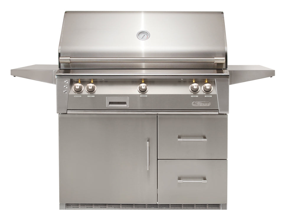 Alfresco ALXE 42" Luxury Grill on Refrigerated Base