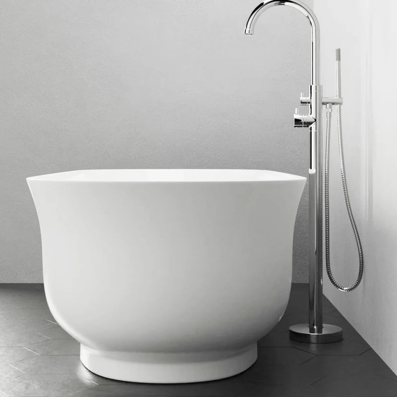 MAGNUS HOME PRODUCTS 71" Extra Wide Burney Acrylic Freestanding Tub with Insulation
