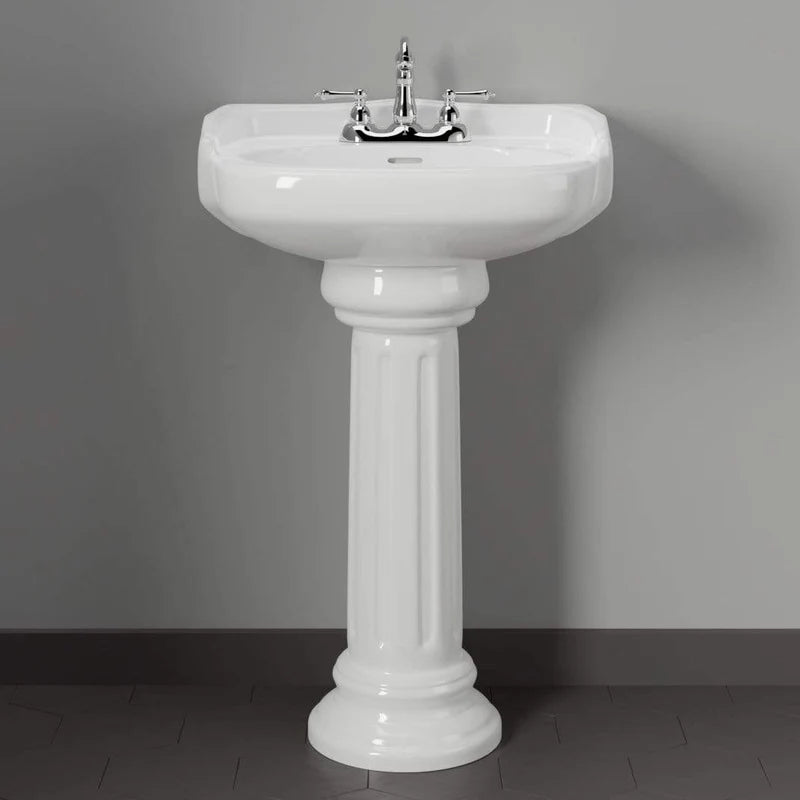 MAGNUS HOME PRODUCTS Dawson 100 Vitreous China Pedestal Sink