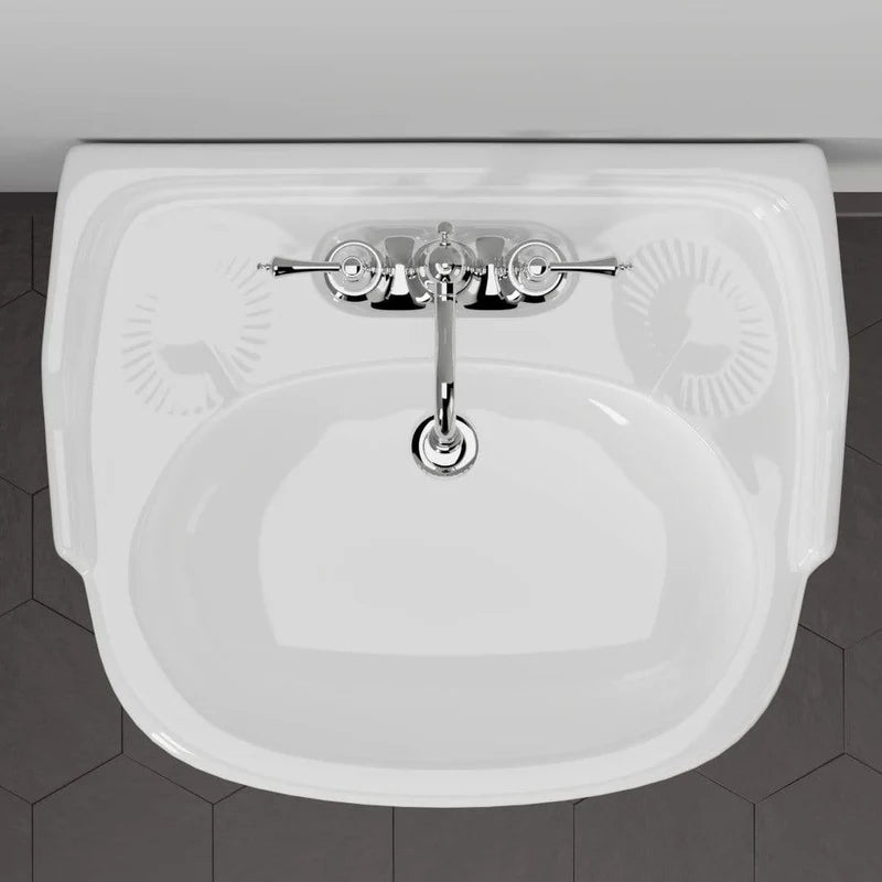 MAGNUS HOME PRODUCTS Dawson 100 Vitreous China Pedestal Sink