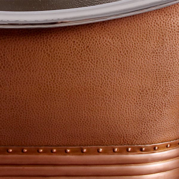 MAGNUS HOME PRODUCTS 66" Findley Copper Double Slipper Pedestal Tub