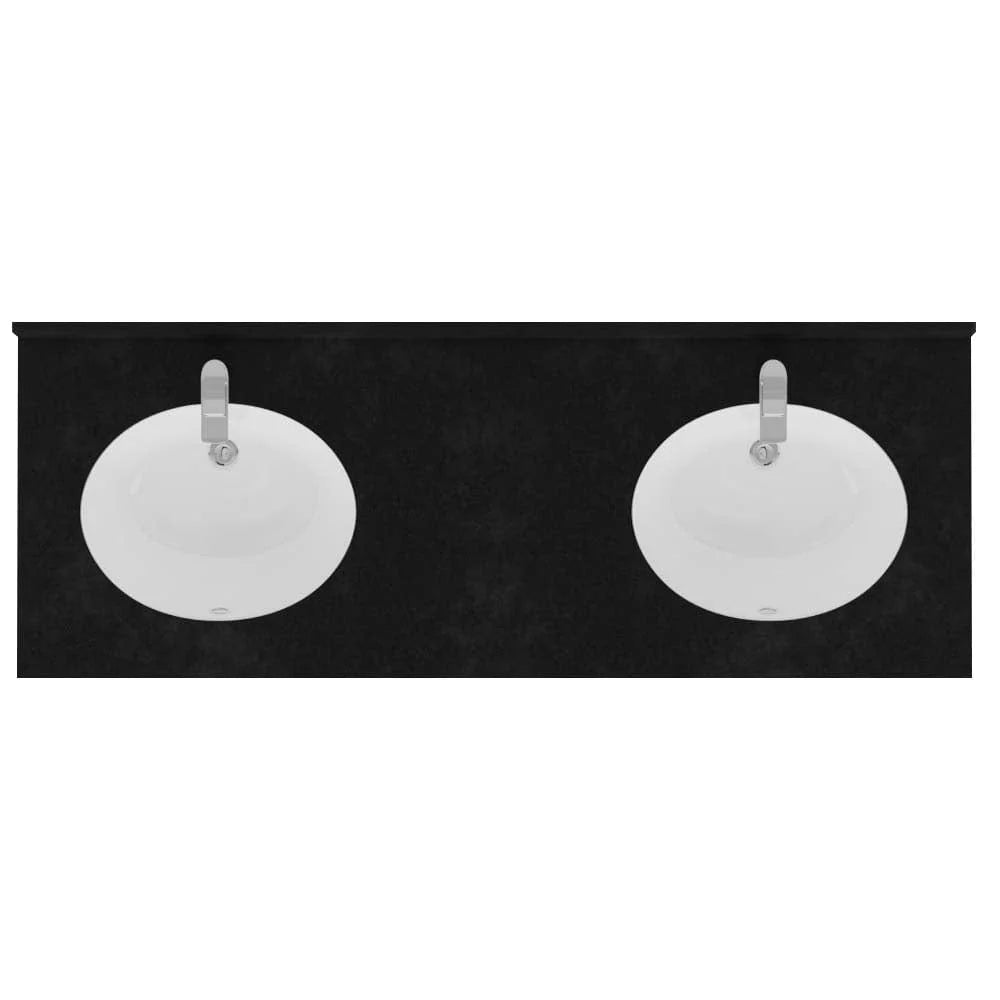 MAGNUS HOME PRODUCTS 72" Mission Unfinished Red Oak Double Vanity for Undermount Sinks - 34" Height