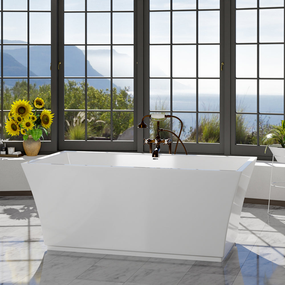 MAGNUS HOME PRODUCTS 60" Pelsey Acrylic Freestanding Tub