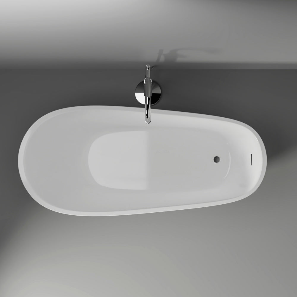 MAGNUS HOME PRODUCTS Radnor Acrylic Slipper Freestanding Tub With Insulation