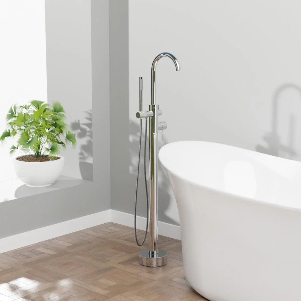MAGNUS HOME PRODUCTS Oldham Freestanding Tub Faucet with Hand Shower