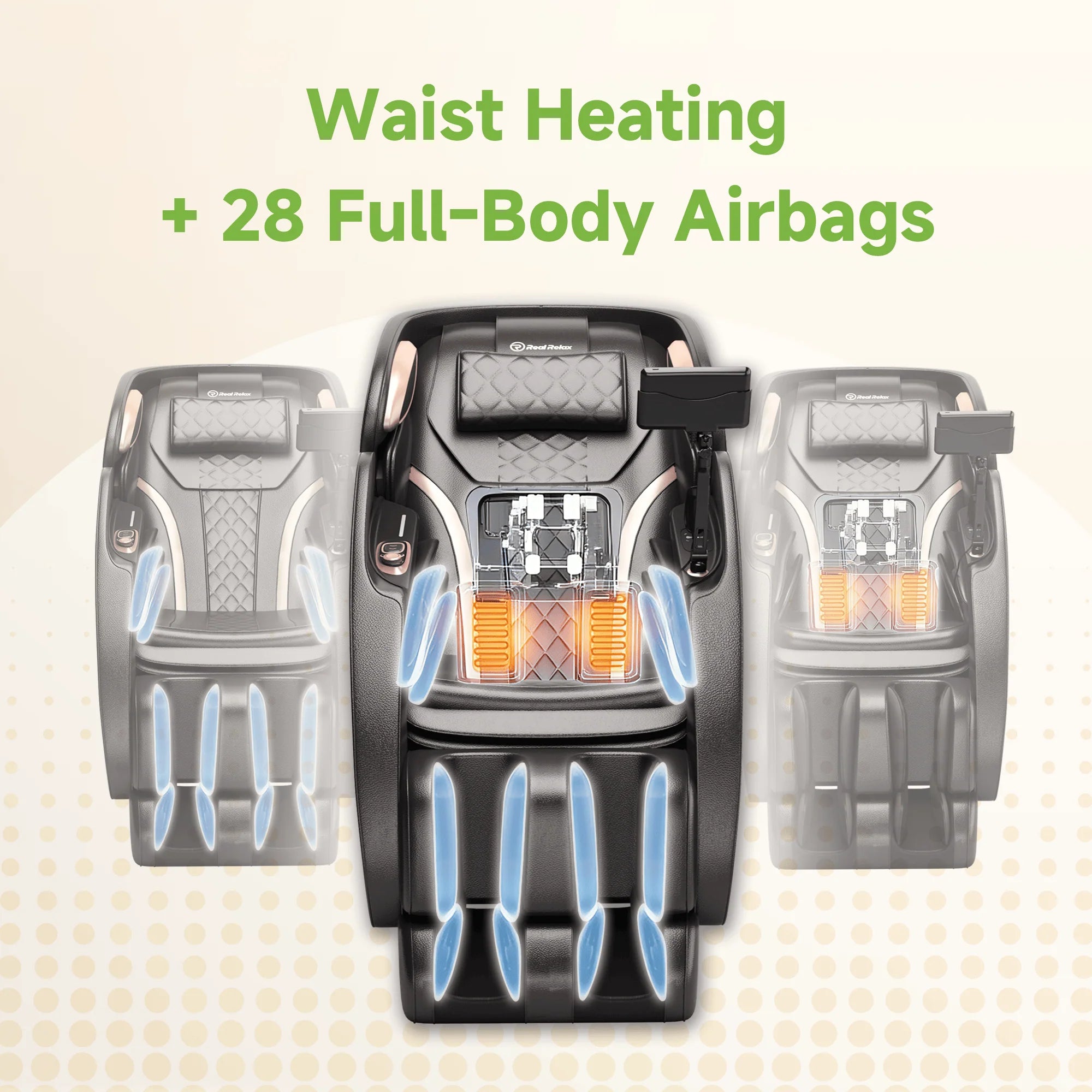 Real Relax PS6500 4D AI Massage Chair — Ultimate Full Body Wellness Experience