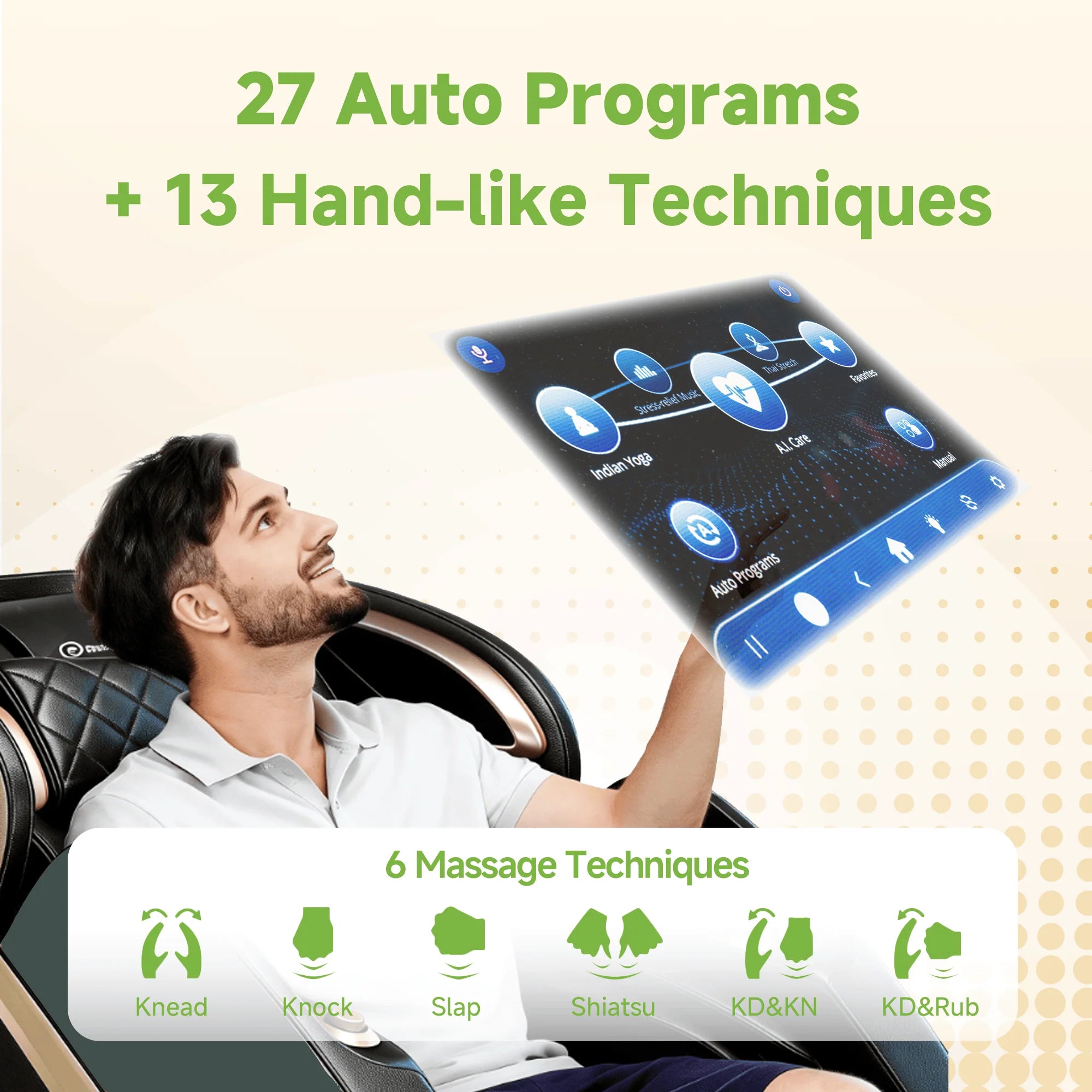 Real Relax PS6500 4D AI Massage Chair — Ultimate Full Body Wellness Experience