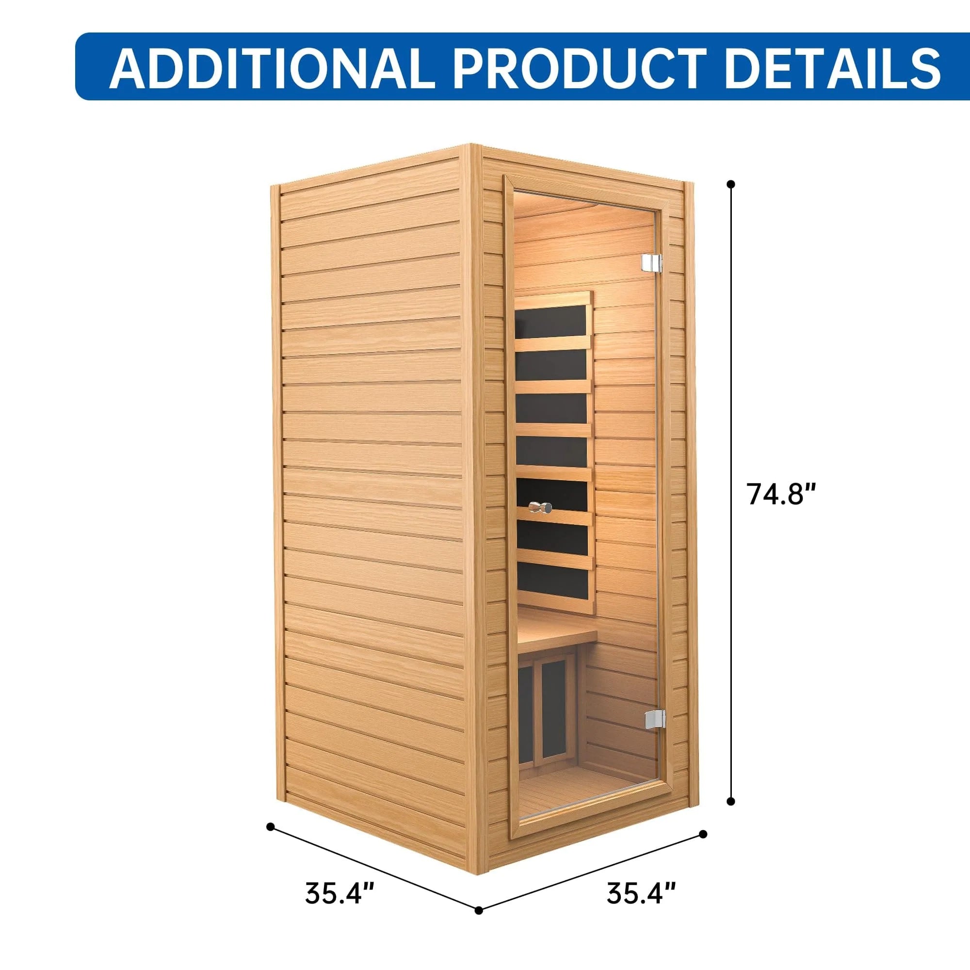 Real Relax 1-Person Far Infrared Sauna Earth